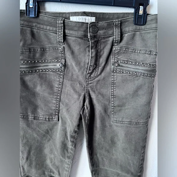 Joie Green Studded Hazina Skinny Ankle Jean - Picture 5 of 12